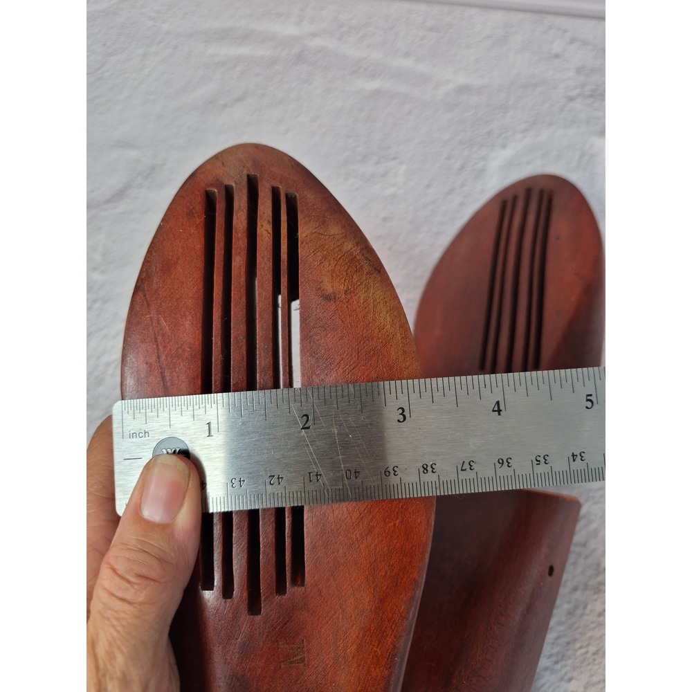 Nettleton Vintage Wood Shoe Trees Brown Mens Size Medium Adjustable Vented M - Picture 10 of 14